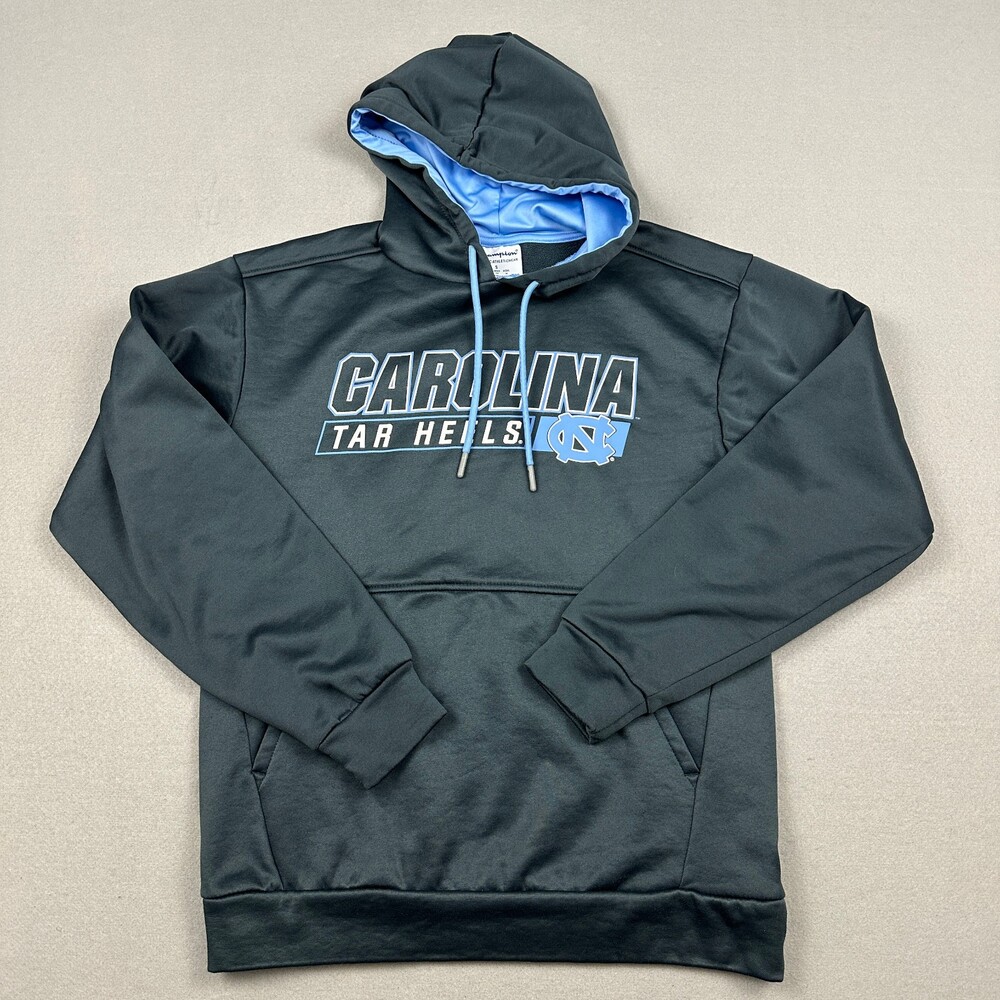 North Carolina Tar Heels Hoodie Men Small Blue Champion Performance Fleece S